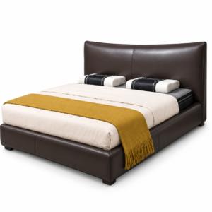 Leather Bed Series 001 on white background