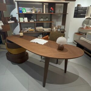 Curved Wood Tone Coffee Table Showroom Reference design reference view 1 for GAZLL wholesale furniture sourcing