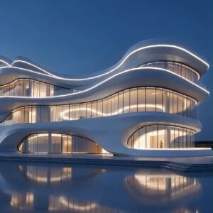 Curved Architectural Façade, architectural design reference 1, model FC-001
