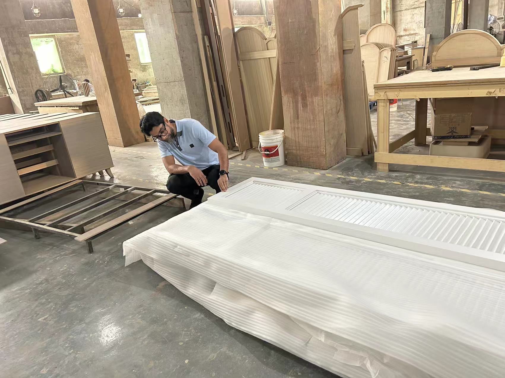 Furniture product inspection at the factory