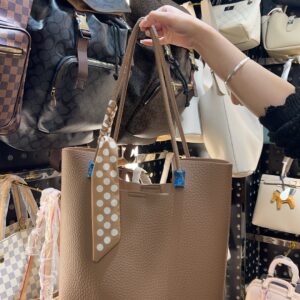 Brown Square Tote Bag
